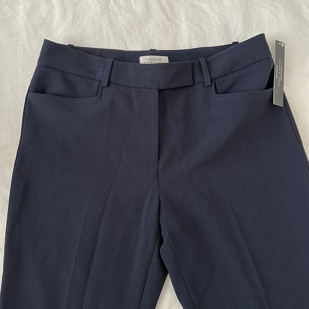 Tahari straight leg work pant